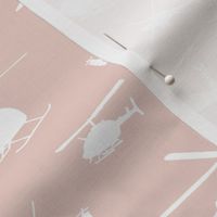 Blush Helicopter Silhouettes // Small