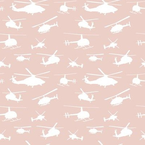 Blush Helicopter Silhouettes // Extra Small