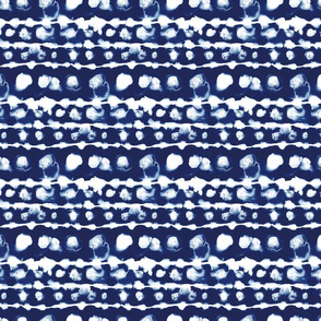 dye dot stripe indigo