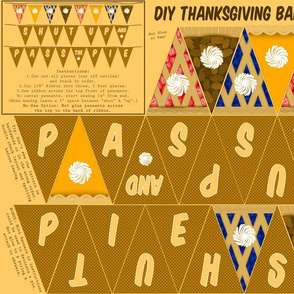 DIY Thanksgiving Banners FAT QUARTER