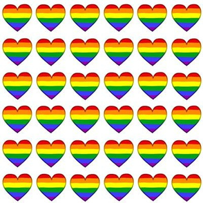 Pride Hearts Grid All Gay