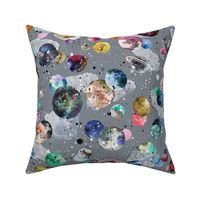 Cosmic galaxy Colorful Gray