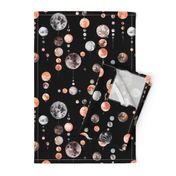 Moon phases night Black