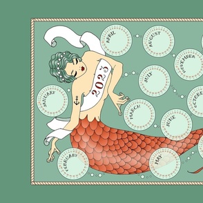 2023 Mermaid Tea Towel Calendar