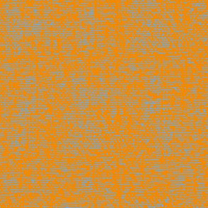 Orange Haze Blue Skys: blu e on orange background texture, small scale, marks, hand drawn, workshirt   