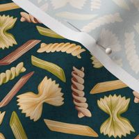 Pasta party! Small + dark teal