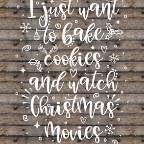 Cookies and Christmas Movies 54 x 72 inches