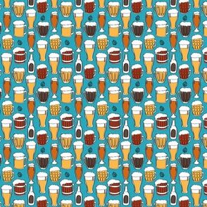 beer glasses - blue