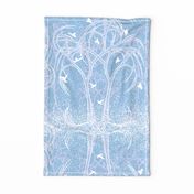  Wonderland on Wings Tea Towel | Pale Blue