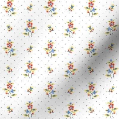 regency floral dots