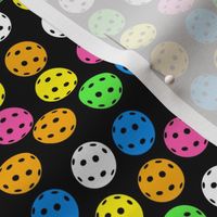 Pickleball Balls-Black Background