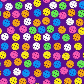 Pickleball Balls-Purple background