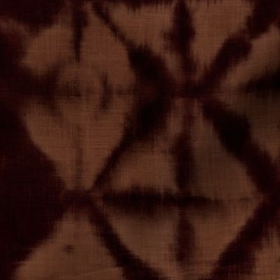 Soft tie dye boho texture winter shibori traditional Japanese neutral cotton print rust ruset copper brown night XL