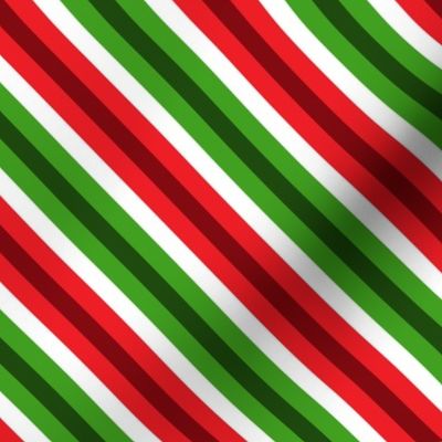 Candy Cane Stripes 2  Diagonal