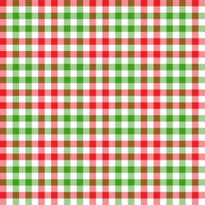 Candy Cane Gingham Check