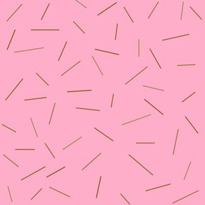 Chocolate Sprinkles on Pink