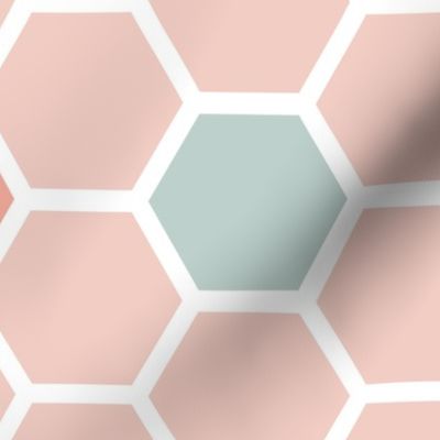 Honeycomb Tile - Pink (xlarge)