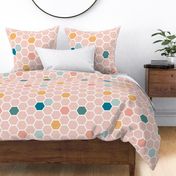 Honeycomb Tile - Pink (xlarge)