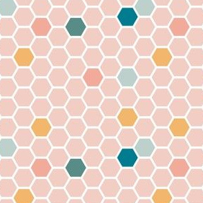 Honeycomb Tile - Pink (small)