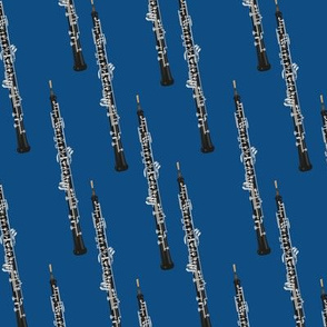 oboe on classic blue - small