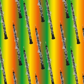 oboe on orange, yellow, green - small