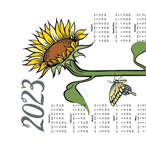 sunny - 2023 sunflower calendar