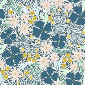 Hilda Floral (Blue)