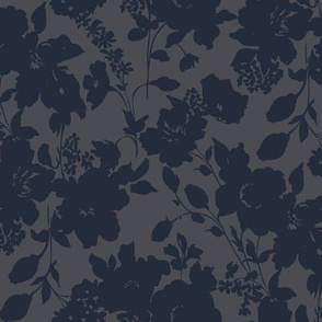 Jilla Floral - Dark Blues