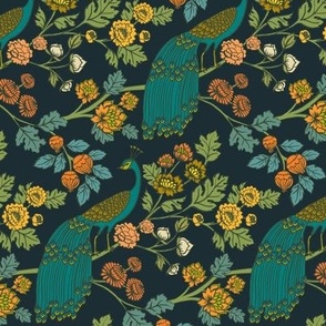 Peacock Garden {Midnight Wonderland} medium