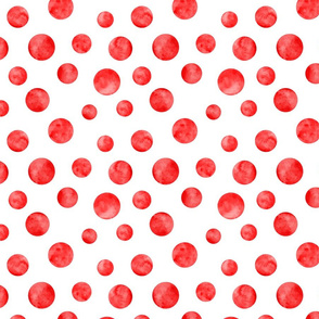 polka dot red and white