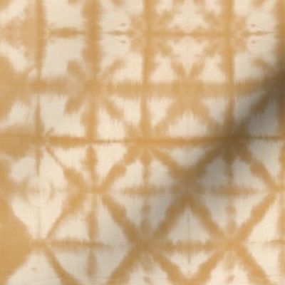 Soft tie dye boho texture autumn fall shibori traditional Japanese neutral cotton print ochre yellow SMALL