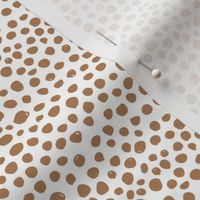 Spotty cheetah animal print spots and dots neutral eclectic boho nursery chocolate caramel brown SMALL
