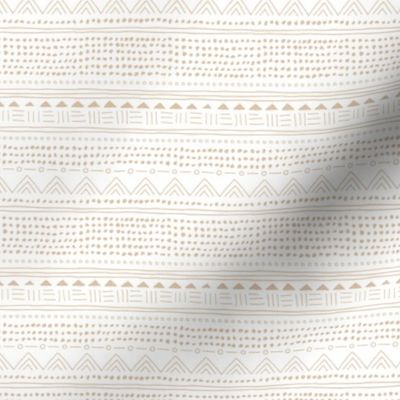 Mudcloth linnen cotton plaid neutral pastel beige white nursery soft Scandinavian style SMALL