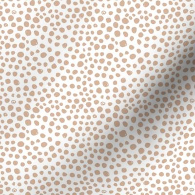 Spotty cheetah animal print spots and dots neutral eclectic boho nursery ginger beige sand SMALL