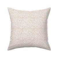 Spotty cheetah animal print spots and dots neutral eclectic boho nursery ginger beige sand SMALL