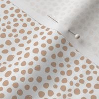 Spotty cheetah animal print spots and dots neutral eclectic boho nursery ginger beige sand SMALL