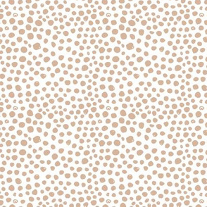 Spotty cheetah animal print spots and dots neutral eclectic boho nursery ginger beige sand SMALL