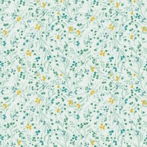 Tangled v2 Sage Pale Green & Mustard // small