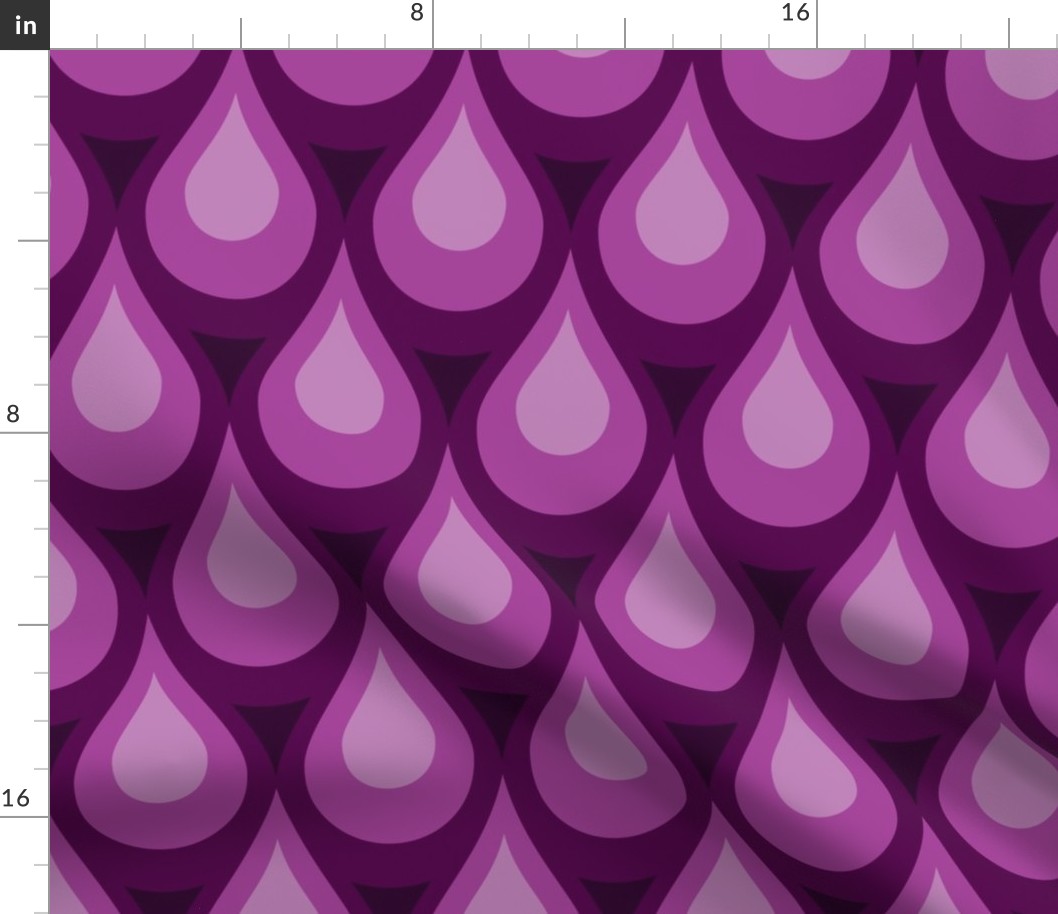 drips in purple