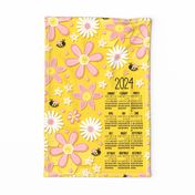  2024 Busy Bee Tea Towel Calendar