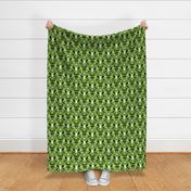 Halloween Damask (Green Small)