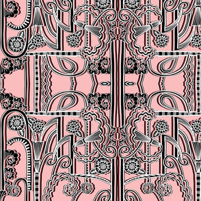 Nouveau Deco in Blush