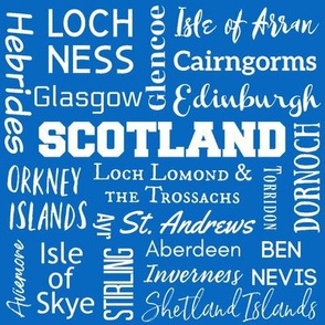 Cities of Scotland,  blue