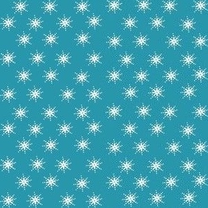 snowflakes on blue