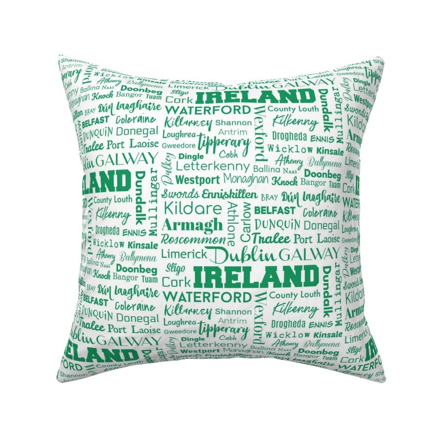 Ireland, white with green