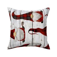 Red Buffalo Plaid Gnomes on Shiplap rotated - large scale