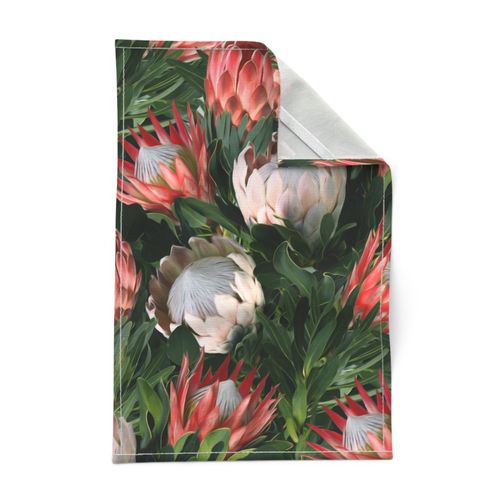 Lush Protea Botanical with Olive Green Leaves - large