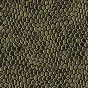 ★ REPTILE SKIN ★ Olive Green - Large Scale / Collection : Snake Scales – Punk Rock Animal Prints 4