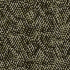 ★ REPTILE SKIN ★ Olive Green - Small Scale / Collection : Snake Scales – Punk Rock Animal Prints 4