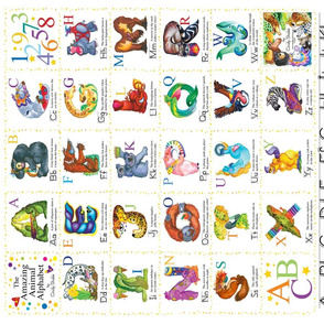 Animal Abc Fabric, Wallpaper and Home Decor | Spoonflower